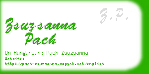 zsuzsanna pach business card